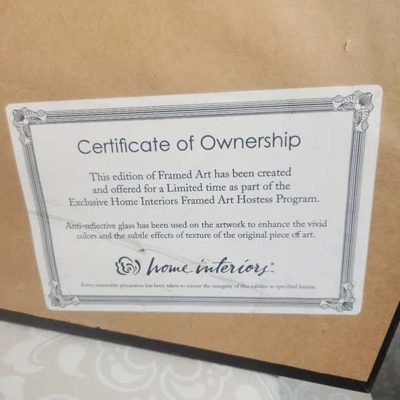 Thomas Kinkade 'Deer Creek Cottage' Double Mat Winter Landscape Art with Deer - Picture 8 of 9